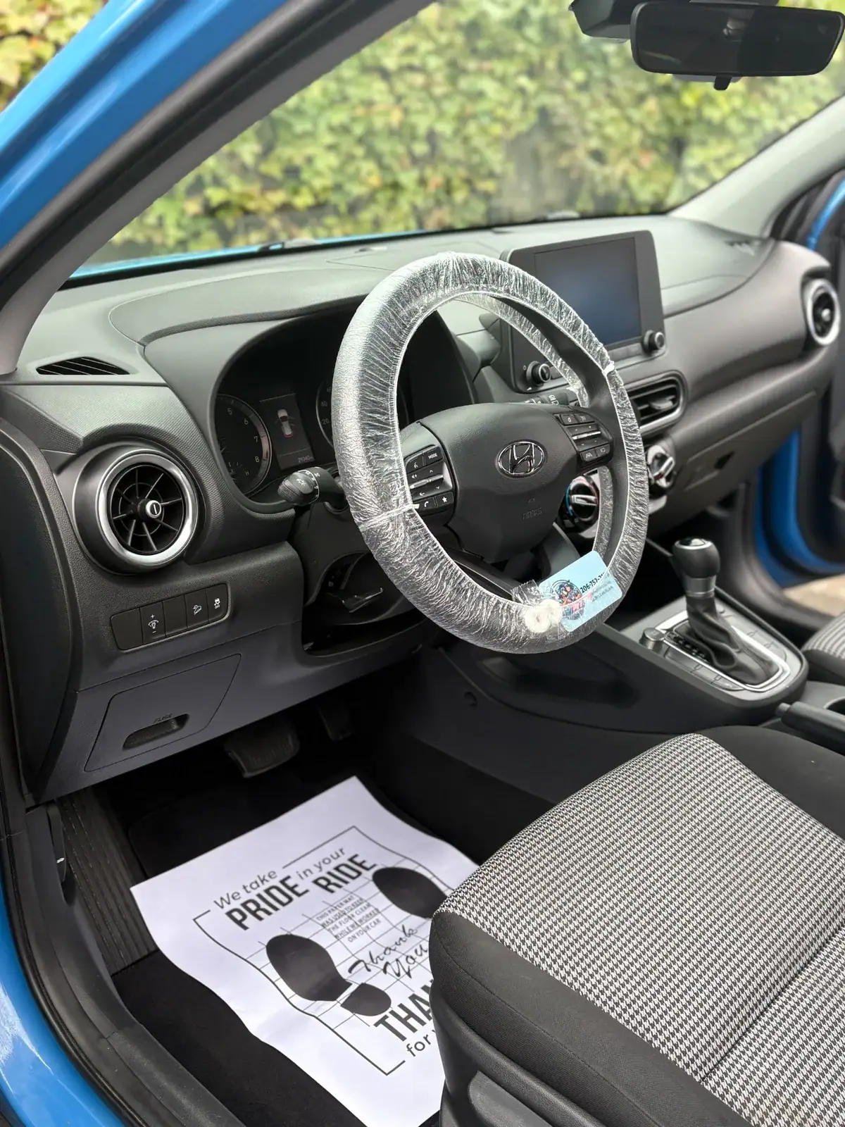 Deep interior detail on a dashboard in Seattle