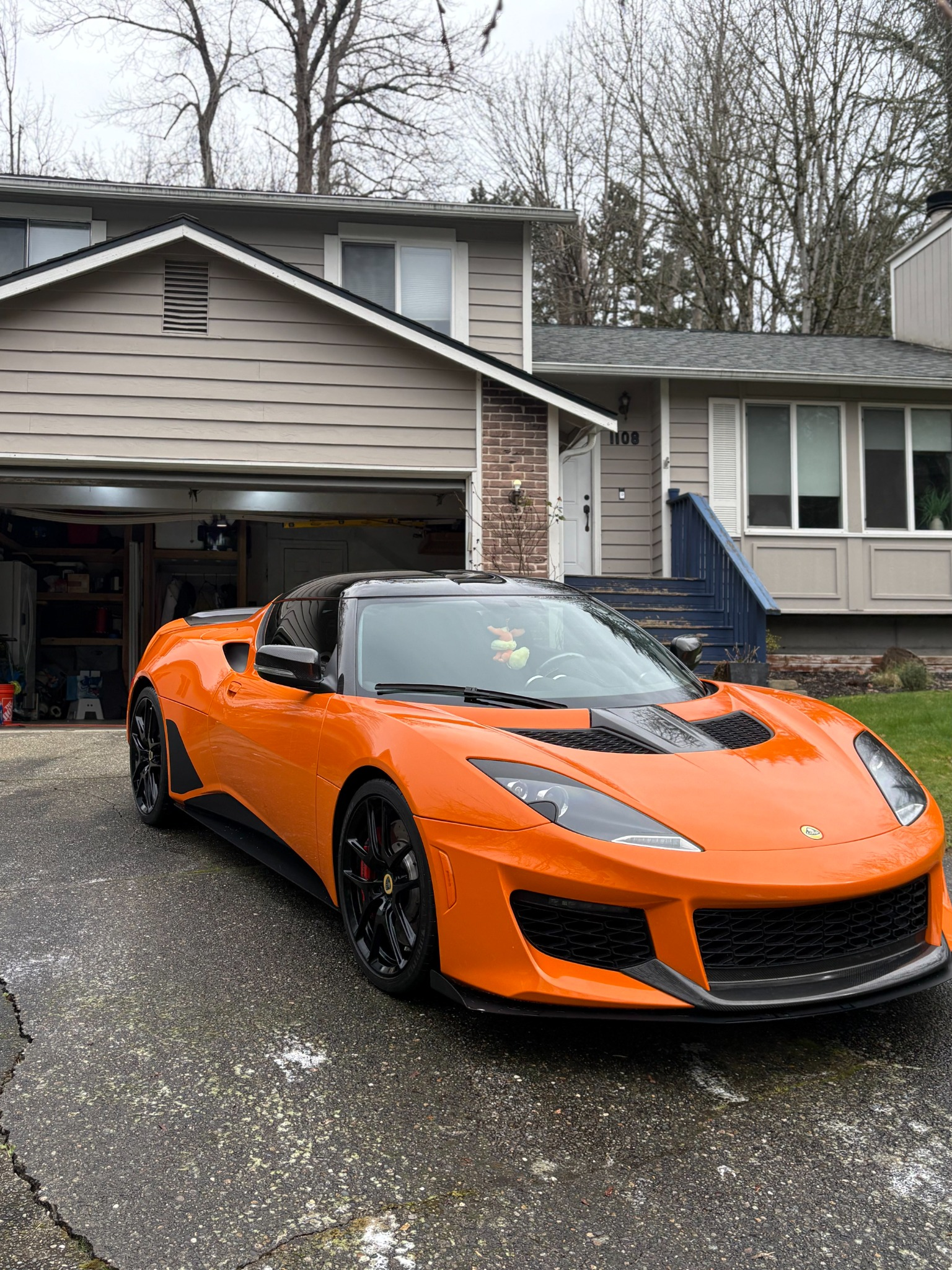 Lotus Evora orange exterior detail Seattle front