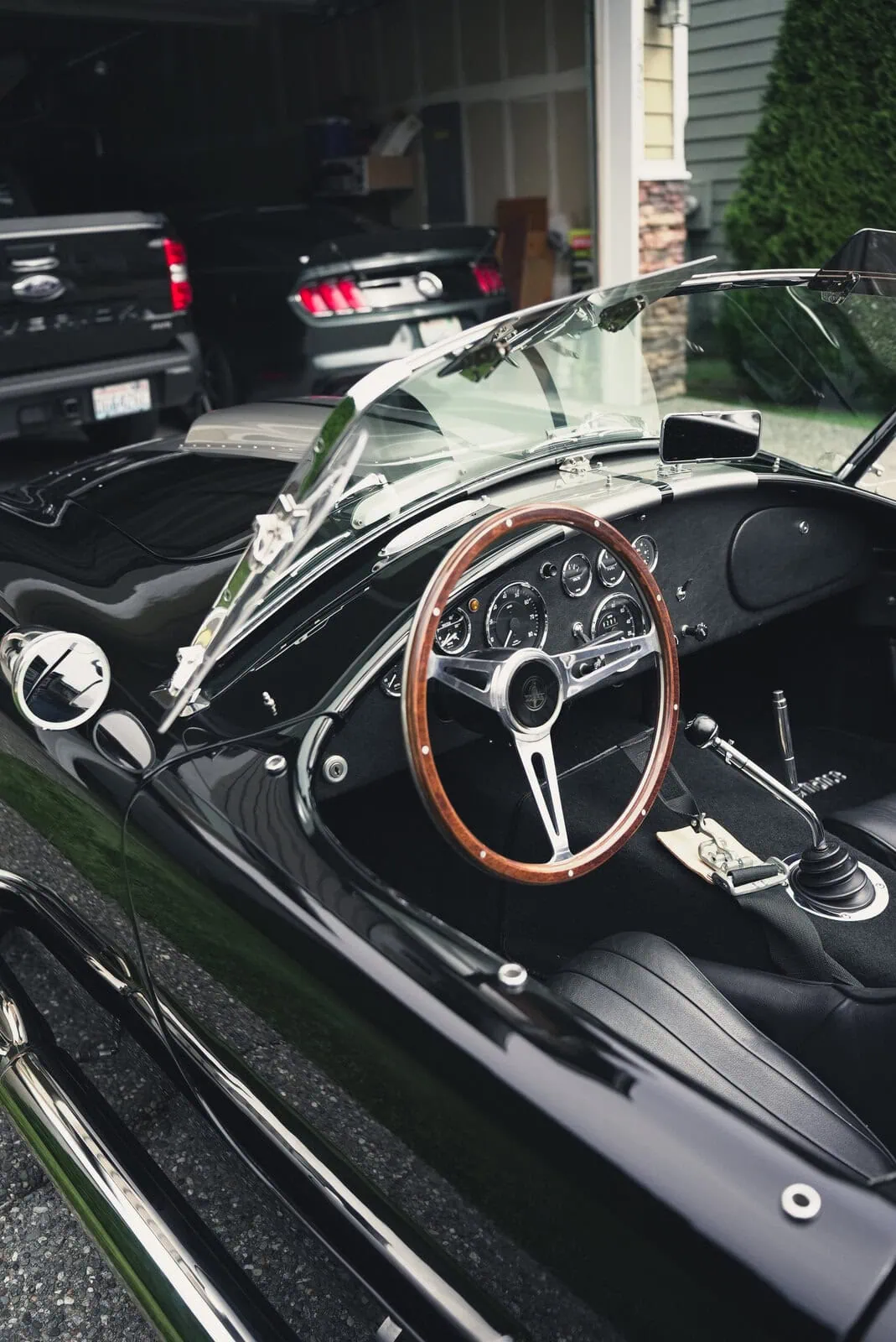 Classic Cobra dashboard and cockpit after interior detailing by SudBros in Lynnwood WA